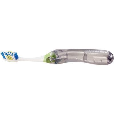 GUM Sunstar Travel Toothbrush, Regular, Dome Trim, Antibacterial Bristles, Snap-Lock Cap, 12/Bx, 153PQA thumbnail 13