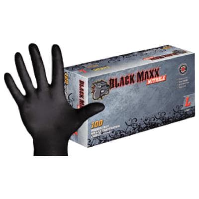 Black Maxx Nitrile Exam Gloves, Powder-Free, Non-Sterile, Large, Black, Textured, 100/Box, BMN100L thumbnail 18