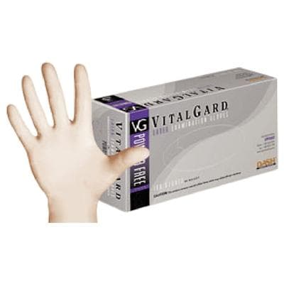 VitalGard® Powder Free Latex Exam Gloves, Medium, Textured, Non-Sterile, 100/Box, VPF100M thumbnail 15