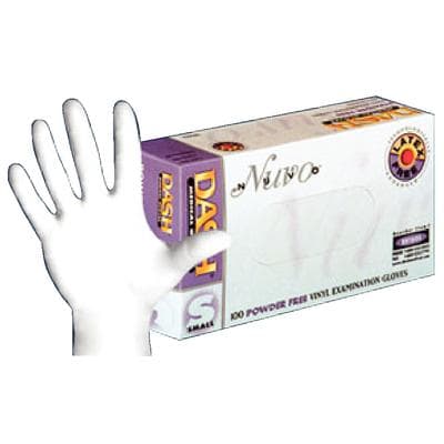 Nuvo Vinyl Exam Gloves, Powder-Free, Non-Sterile, Small, White, 100/Box, NV100S thumbnail 19