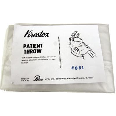 Krestex Clear Plastic Patient Apron, Knee Length, 27" x 44", 1/Pkg - Krestex Patient Aprons - Clear, Knee Length, Plastic, 27" x 44" - Image 1
