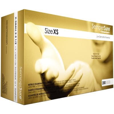 SemperSure Tender Touch Nitrile Exam Gloves, Powder Free, Non-Sterile, X-Small, Purple, 200/Box thumbnail 12