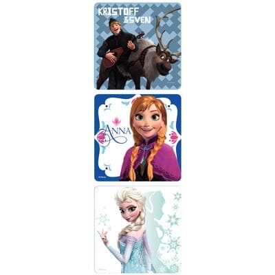 Movie Licensed Stickers, 2-1/2" W x 2-1/2" H, 6 Designs/Roll, 100/Roll - Frozen thumbnail 2