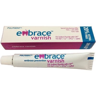 Embrace Varnish 5% Sodium Fluoride with CXP, 12 mL Tube, Bubblegum, 1/Pk, FVT thumbnail 11