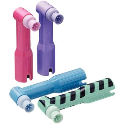 Young Dental Denticolors Disposable Prophy Angles, Assorted Colors, Soft Latex-Free 4-Webbed Cup, 500/Box thumbnail 4