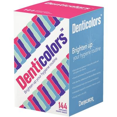 Denticolors Disposable Prophy Angles, Assorted Colors, Latex-Free, Soft 4-Webbed Cup, 144/Box thumbnail 4
