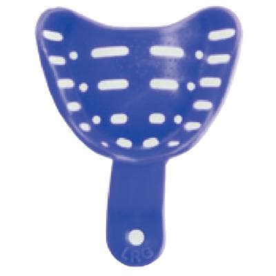 Keystone Tray-Aways Disposable Edentulous Impression Trays, Perforated, #5 Upper Large, Blue, 12/Pk, 0921702 thumbnail 8