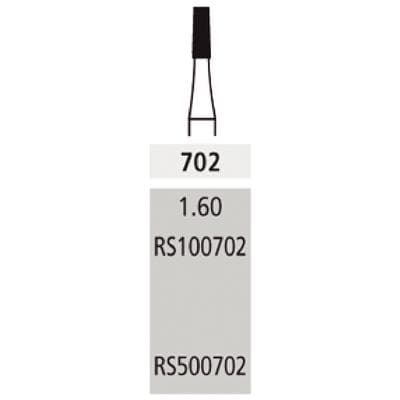 Alpen SteriX Operative Carbide Burs, FGOS, Cross Cut Tapered Fissure, #702, 1.6 mm, 10/Pk, RS500702 thumbnail 4