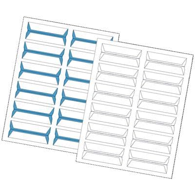 Patterson Office Supplies Wraparound Name Label, 3-1/2" W x 3/4" H, White, 240/Pkg thumbnail 2
