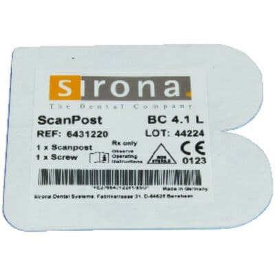 Sirona ScanPost B C 4.1 L, Biomet 3i Certain, Titanium, 1/Pkg thumbnail 8
