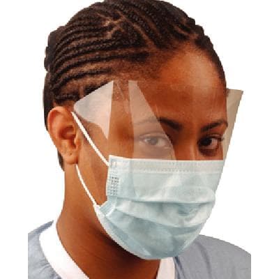 Crosstex Ultra FogFree Surgical Face Mask with Shield, ASTM Level 3, Blue, Ear Loop, 25/Box, GCPW thumbnail 19