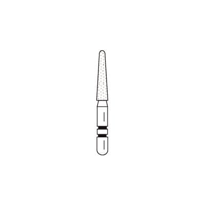 Two Striper ShortCut Diamond Bur, FGSS, Round-End Taper, 767.8 S, Coarse, Green, 1.8 mm Major/1.0 mm Minor, 8 mm Length, 5/Pk, 2015907 thumbnail 11