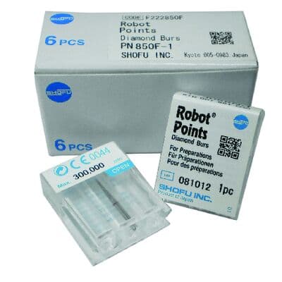 Two Striper® ShortCut™ FGSS Operative Diamond Bur, #245 S, Medium Grit, Pear Shape, Short Shank, 1.1 mm Major/0.9 mm Minor Diameter, 4.3 mm Length, Blue Ring, 5/Pkg, 2015913 thumbnail 10