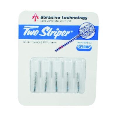 Two Striper ShortCut Operative Diamond Bur, FGSS, Flat-End Cylinder, 557 S, Medium, Blue, 1.0 mm, 5/Pk, 2015915 thumbnail 12