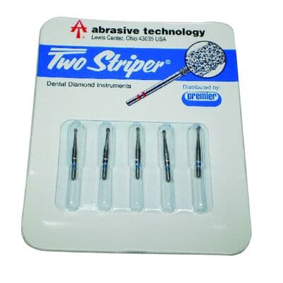 Two Striper TS2000 ShortCut Diamond Bur, FG Short Shank, Round #2S, Medium Grit, 1.1mm Diameter, 5/Pk, 2015917 thumbnail 9