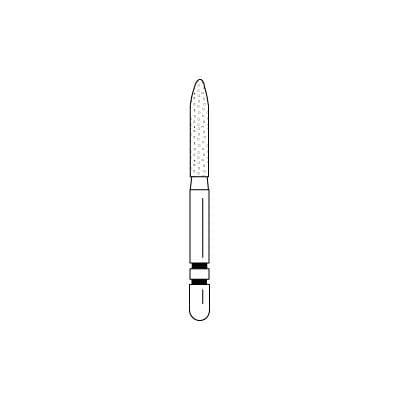 Two Striper Diamond Bur, FG, Bevel-End Cylinder, 255.8, Coarse, Green, 1.8 mm, 5/Pk, 2015073 thumbnail 11