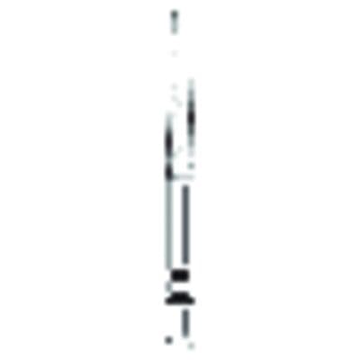 Two Striper® Diamond Bur FG, Fine, Flat-End Taper, #725.10F, 1.8 mm Major/0.9 mm Minor Diameter, 10.0 mm Length, 5/Pkg thumbnail 8
