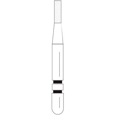 Two Striper® Diamond Bur FG #514.3C, Coarse, Flat-End Cylinder, 1.1 mm Diameter, 3.0 mm Length, Green Ring, 5/Pkg, 2015273 thumbnail 7