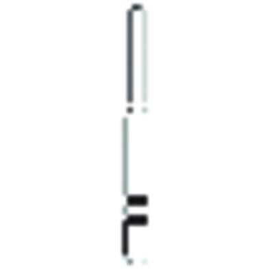 Two Striper® Diamond Bur FG, Coarse, Green, KS Cylinder Round End, #574.7, 1.0 mm Diameter, 7.0 mm Length, 5/Pkg thumbnail 8