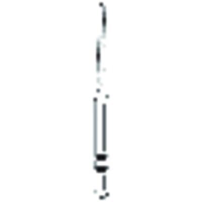 Two Striper Diamond Bur, FG, Curettage K, 763.10, Coarse, Green, 1.2 mm Major/0.6 mm Minor Diameter, 10 mm Length, 5/Pk, 2015979 thumbnail 9