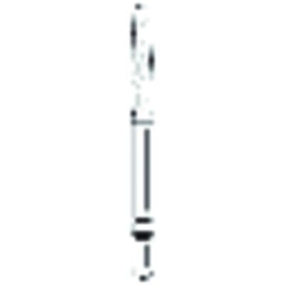 Two Striper Diamond Bur, FG, Round-End Taper, L770.8, Coarse, Green, Long Shank, 1.8 mm Major/1.3 mm Minor Diameter, 8.0 mm Length, 5/Pk, 2015650 thumbnail 10
