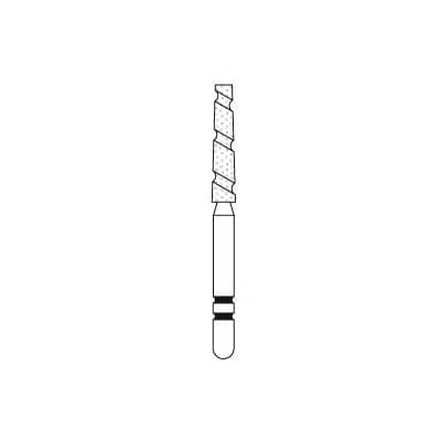 Two Striper TS2000 Diamond Bur, FG, Flat-End Taper, 2002.9, Coarse, Green, 5/Pk, 2000029 thumbnail 10