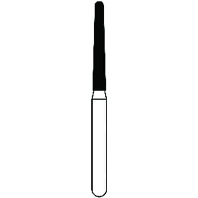 Solo Diamond™ Single-Use Diamond Burs – FG, Fine, Red, Cone Round End, 25/Pkg - # 850, 1.4 mm Major/0.9 mm Minor Diameter, 10.0 mm Head Length thumbnail 2