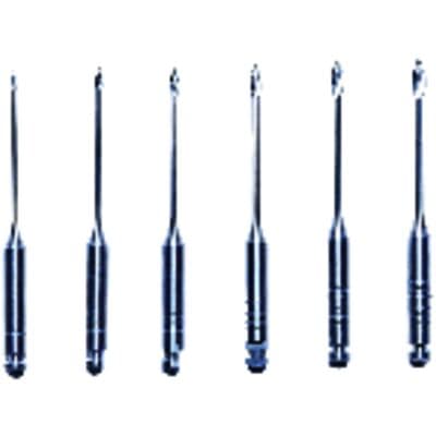 Premier Gates-Glidden Drills, Assorted Sizes #1-6, 32 mm, Right Angle, 6/Pk, 9055009 thumbnail 9