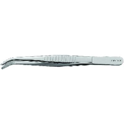Premier Dental Products Special Duty Dressing Pliers, Curved, 5-1/2" (14.0 cm), Serrated Tips, Non-Locking, Single thumbnail 7