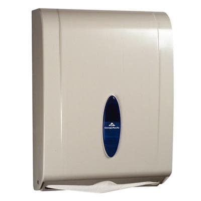 Paper Towel Dispenser for Big Fold®, C-Fold and Multifold Paper Towels, 11" W x 15.4" H x 5.25" D, White - Paper Towel Dispenser for Big Fold®, C-Fold and Multifold  Paper Towels, 11 W x 15.4 H x 5.25 D - White - Image 1