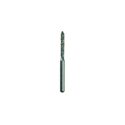 Spring Health Products Beveled Cylinder FG Diamond Burs, Coarse, Green Ring, #878, 1.2mm Diameter, 8mm Length, 25/Pkg thumbnail 3