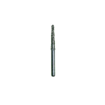 Spring Disposable Diamond Bur, FG Flame Shape, Fine Grit, Red Ring, #879, 1.8 mm Diameter, 9 mm Length, 25/Pkg thumbnail 2