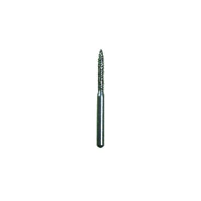 Spring FG #260.8 Flame Shaped Fine Single-Use Diamond Bur, Red Ring, 1.2 mm Diameter, 8 mm Length, 25/Pkg thumbnail 2