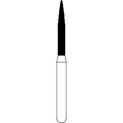 Spring FG #260.10 Flame Coarse Single-Use Diamond Burs, Friction Grip, 1.2 mm Diameter, 10 mm Length, 25/Pkg, 863-012 thumbnail 3