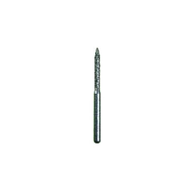 Spring Disposable Diamond Bur, FG Flame Shape, Fine Grit, Red Ring, #863, 1.4 mm Diameter, 8 mm Length, 25/Pkg thumbnail 3