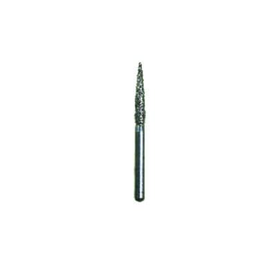 Spring Disposable Diamond Bur, FG Flame Shape, Coarse Grit, Green Ring, #863, 1.8 mm Diameter, 9 mm Length, 25/Pkg thumbnail 2