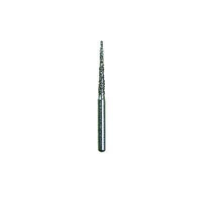 Spring Disposable Diamond Bur, FG, Fine Grit, Red Ring, Cone Round End, #850, 1.2 mm Diameter, 11 mm Length, 25/Pkg thumbnail 2