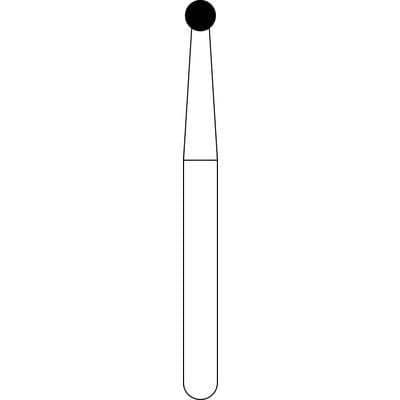 Spring FG #120 Round Coarse Single-Use Diamond Burs, Friction Grip, 1.4 mm Diameter, 25/Pkg, #801 thumbnail 4