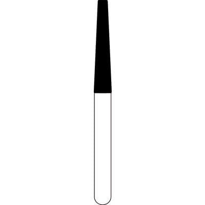 Spring Health Products FG #702.9 Flat End Taper Super Coarse Single-Use Diamond Bur, 1.6 mm Diameter, 9 mm Length, 25/Pkg, #847 thumbnail 4