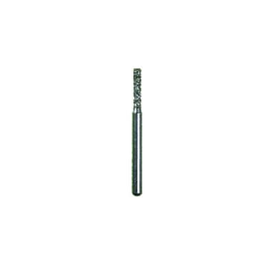Spring FG #515.5 Flat End Cylinder Super Coarse Single-Use Diamond Bur, 1.2 mm Diameter, 5 mm Length, 25/Pkg, Black Ring thumbnail 3