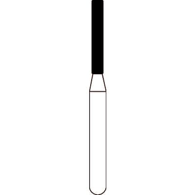 Spring FG #515.7 Flat End Cylinder Super Coarse Single-Use Diamond Bur, Friction Grip, 1.2 mm Diameter x 7 mm Length, 25/Pkg thumbnail 2