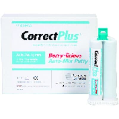Correct Plus Hydrophilic Vinyl Polysiloxane Impression Material, Auto-Mix Putty, Berry Flavor, Regular Set, 50 ml Cartridges, 4/Pk, Q34HAA thumbnail 11