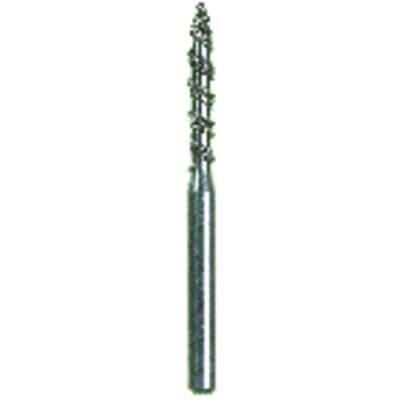 Spring Turbo FG Diamond Bur, Super Coarse, Black, Cylinder Bevel End, #863T, 1.4 mm Diameter, 8 mm Length, 25/Pkg thumbnail 2