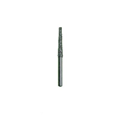 Spring Disposable Diamond Bur, FG #847 (702.9), Medium Grit, Flat End Cone, 1.6 mm Diameter, 9 mm Length, Gray Ring, 25/Pkg thumbnail 2
