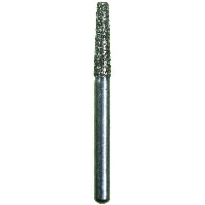 Spring FG #847 Flat End Taper Diamond Bur, Coarse, Green Ring, 1.8 mm Diameter, 8 mm Length, 25/Pkg thumbnail 2