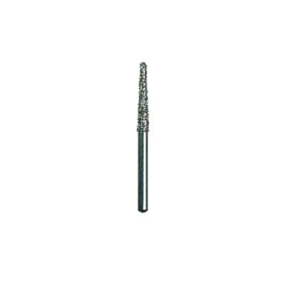 Spring FG #850 Fine Grit Round End Taper Diamond Bur, Friction Grip, Red Ring, 1.8 mm Diameter, 10 mm Length, 25/Pkg thumbnail 2