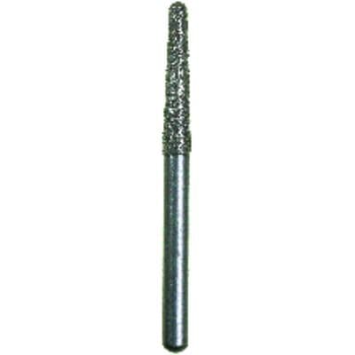 Spring FG #856 (856.018) Round End Taper Diamond Bur, Medium Grit, Single-Use, 1.8 mm Diameter, 9 mm Length, 25/Pkg thumbnail 2
