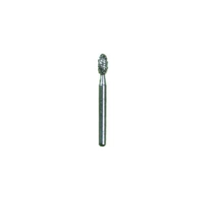 Spring Disposable Diamond Bur, FG #379, Fine Grit, Football Round End, 2.3 mm Diameter, 4.5 mm Length, 25/Pkg thumbnail 2