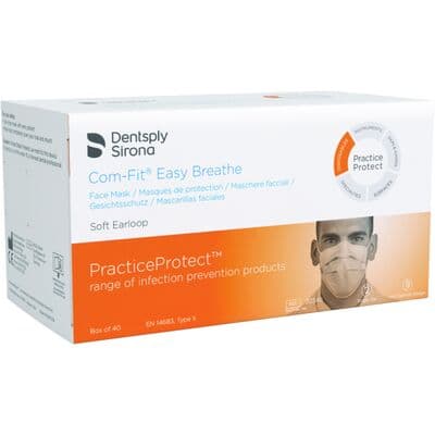 Com-Fit® Easy Breathe™ Earloop Procedure Masks, EN 14683 Type II, Blue, Latex-Free, 40/Box thumbnail 8