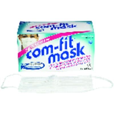 Com-Fit® Super Sensitive Earloop Surgical Face Mask, ASTM Level 1, White, Latex-Free, 50/Box thumbnail 11